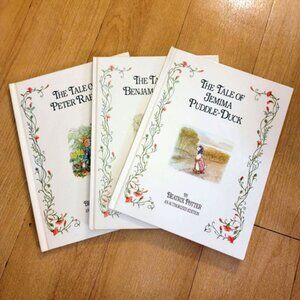 Beatrix Potter Oversized Storybooks HC Set 3 Peter Rabbit +Benjamin Bunny Easter